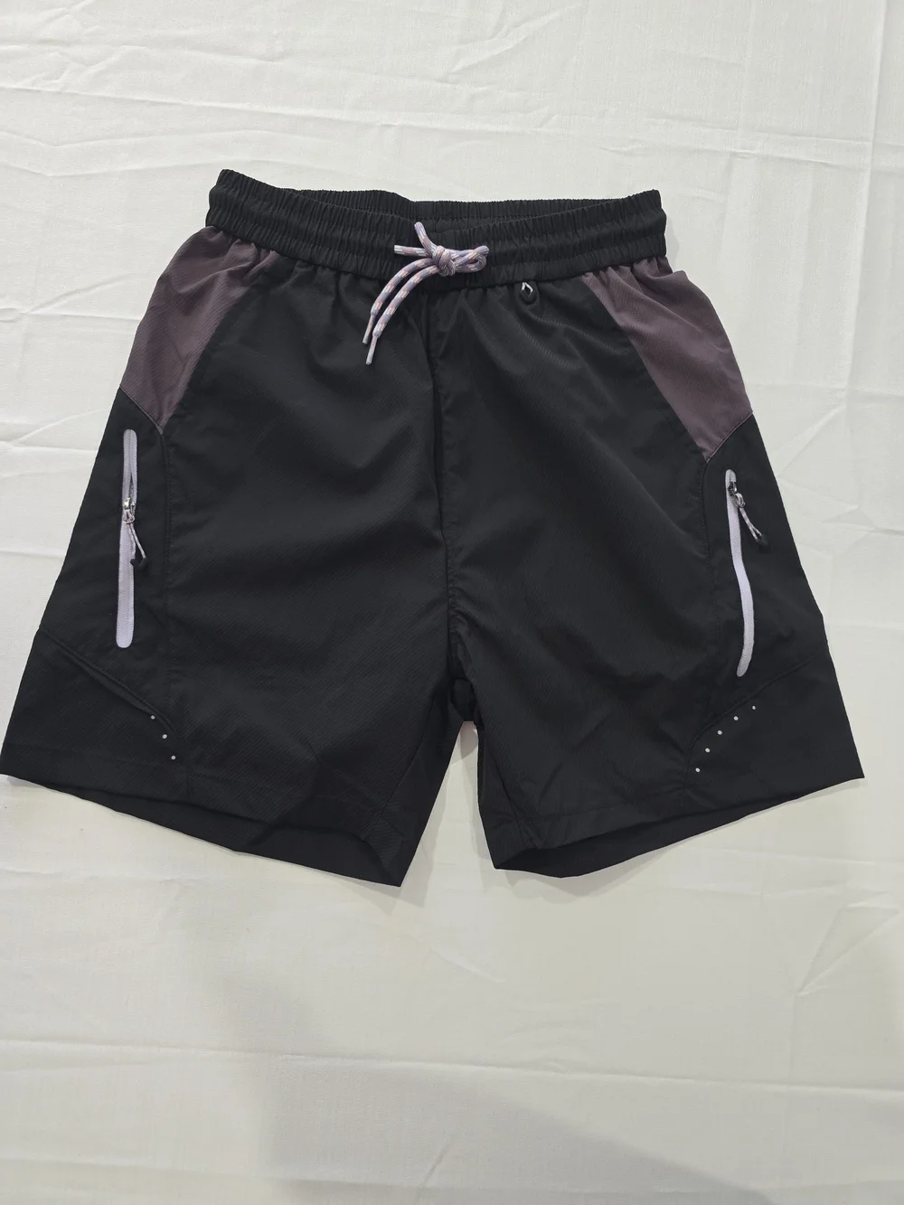 2 Men's Performance Elastic  Drawstring Waist Zipper Pockets Shorts Size Small